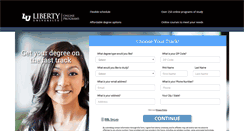 Desktop Screenshot of libertydegree.com