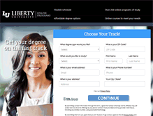 Tablet Screenshot of libertydegree.com